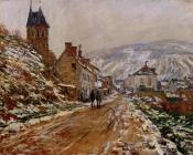 The Road in Vetheuil in Winter